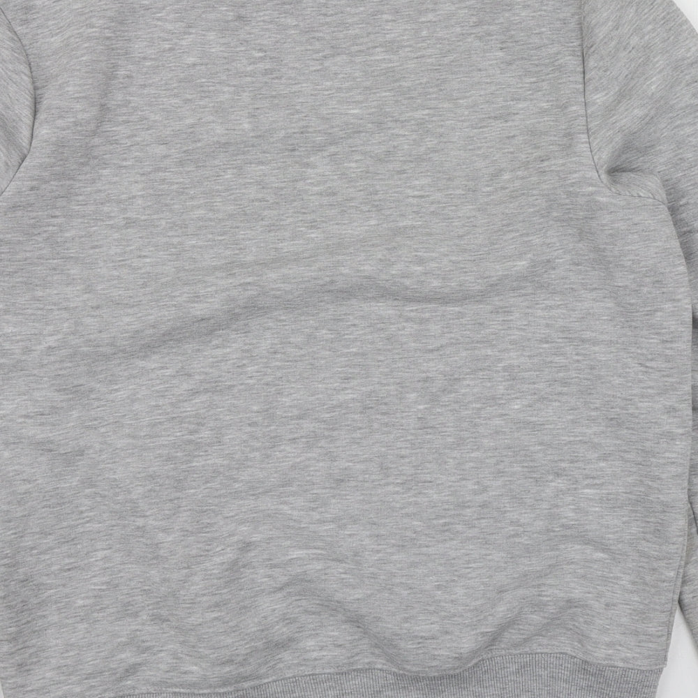 River Island Mens Grey  Polyester Pullover Hoodie Size S