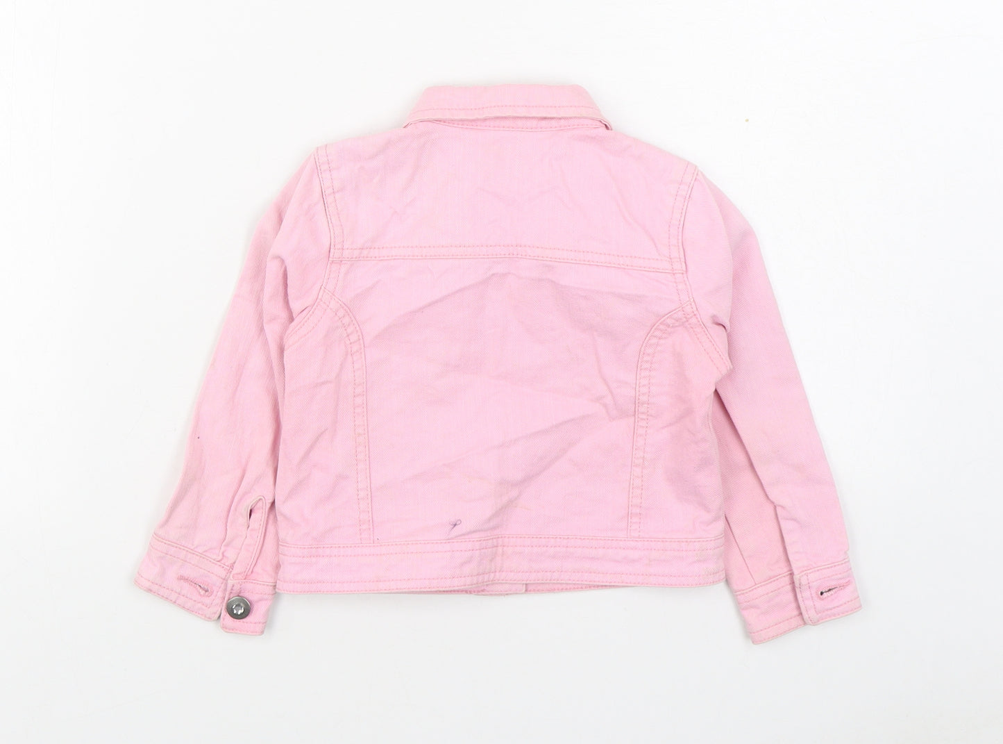 F&F Girls Pink   Jacket  Size 2-3 Years  Button