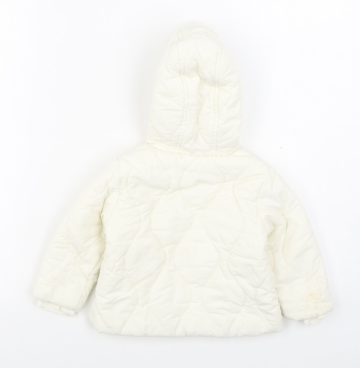 NEXT Baby White   Quilted Coat Size 12-18 Months   Zip