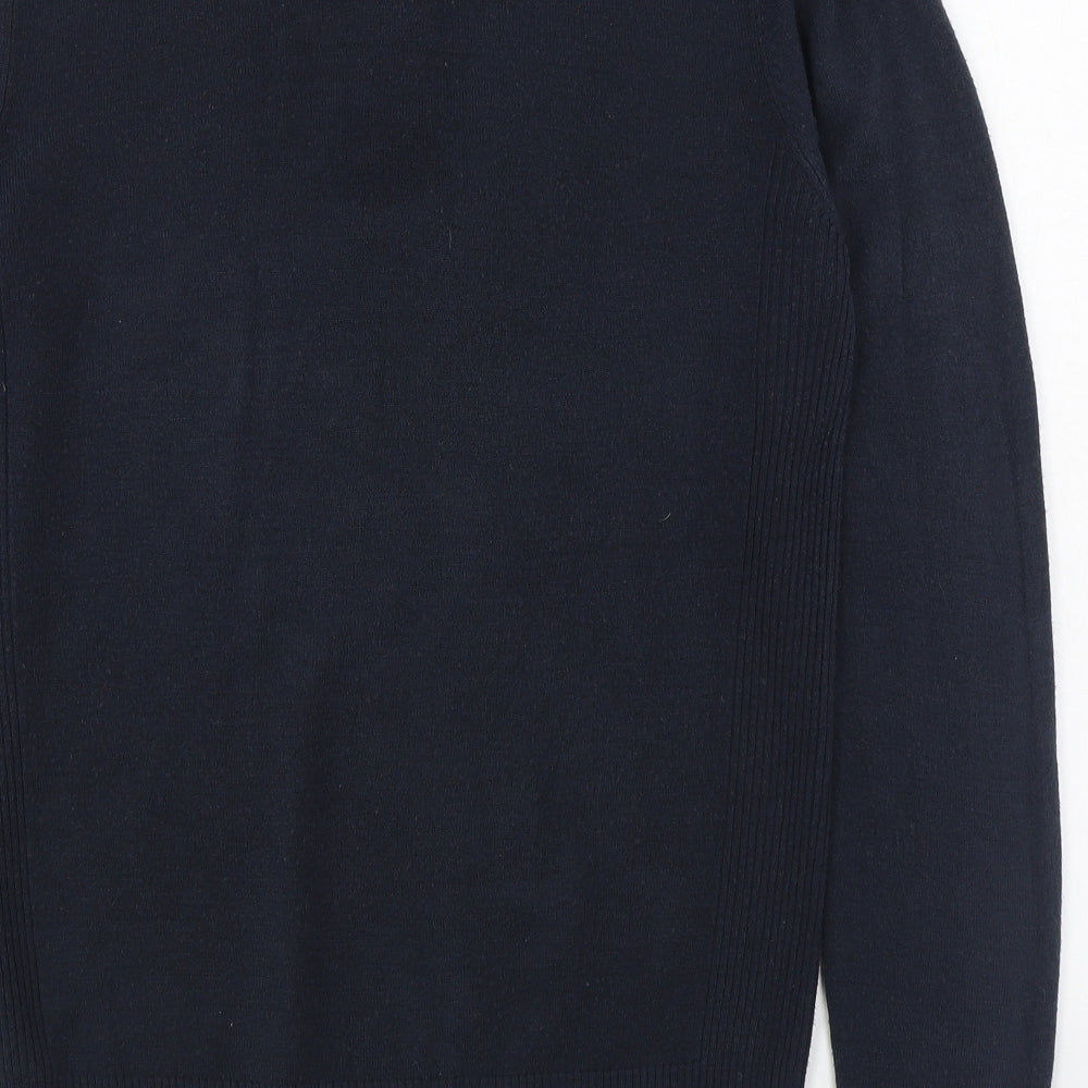 NEXT Mens Blue Round Neck  Cotton Pullover Jumper Size M