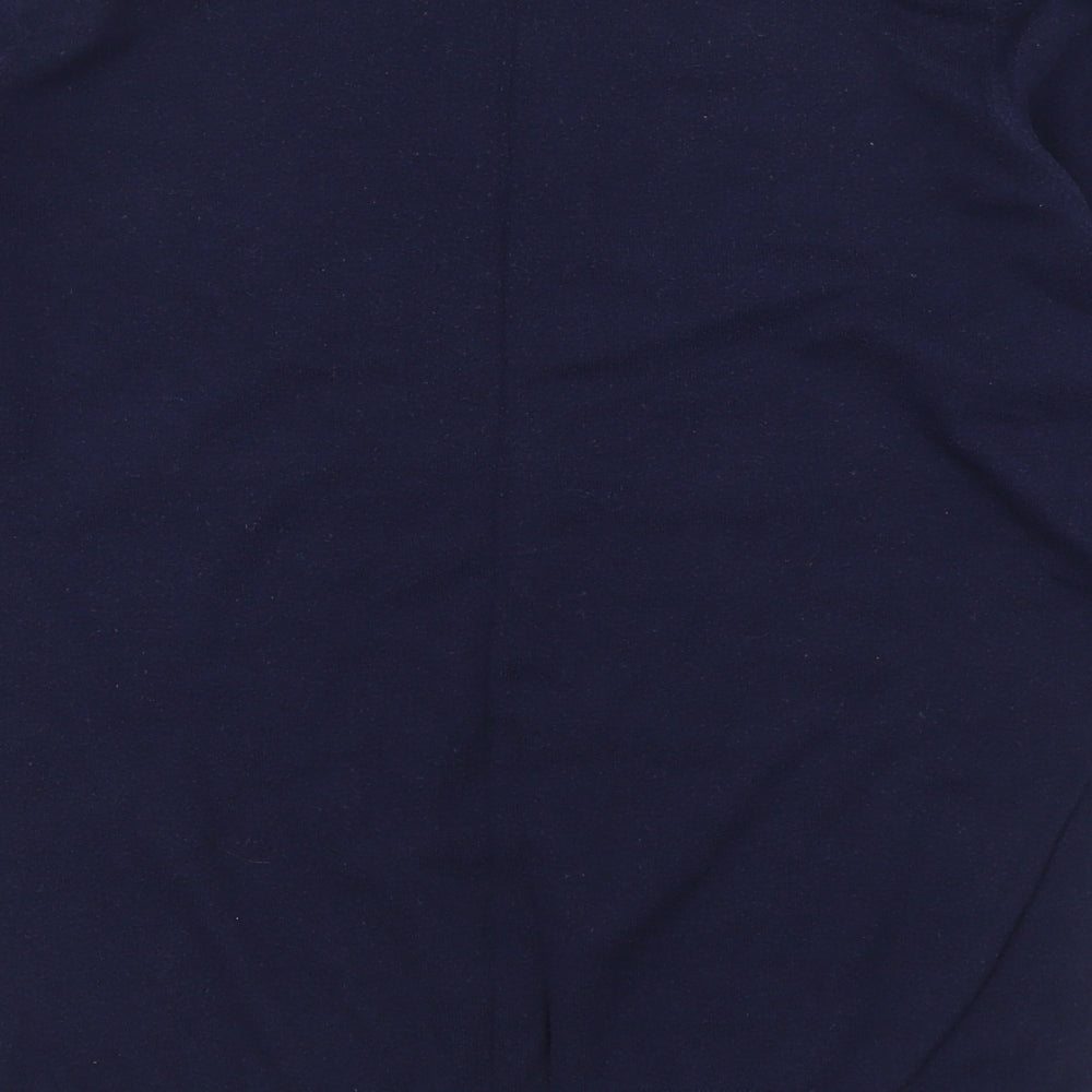 Gap Womens Blue Boat Neck  Cotton Pullover Jumper Size L