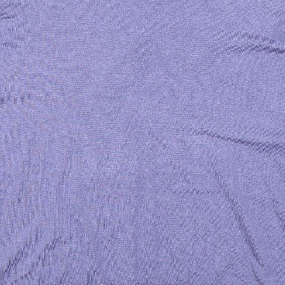 George Womens Purple V-Neck  Viscose Pullover Jumper Size 18