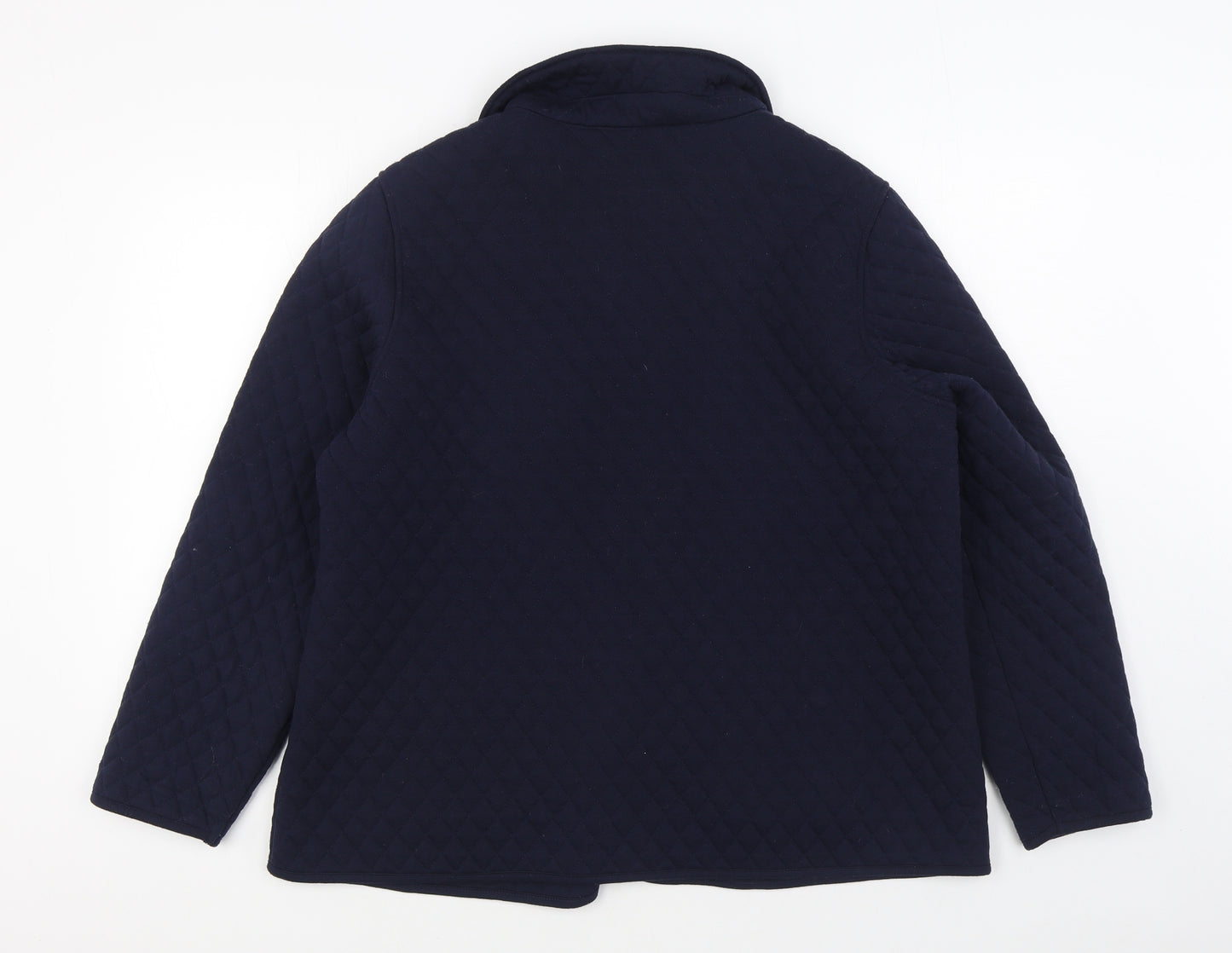 BM Womens Blue   Quilted Coat Size 22  Button
