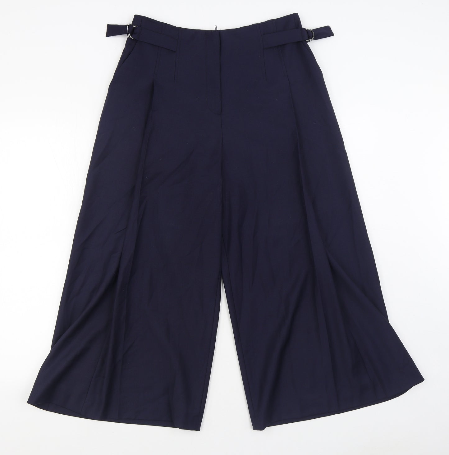 Hobbs Womens Blue  Polyester Trousers  Size 10 L23 in Regular Zip