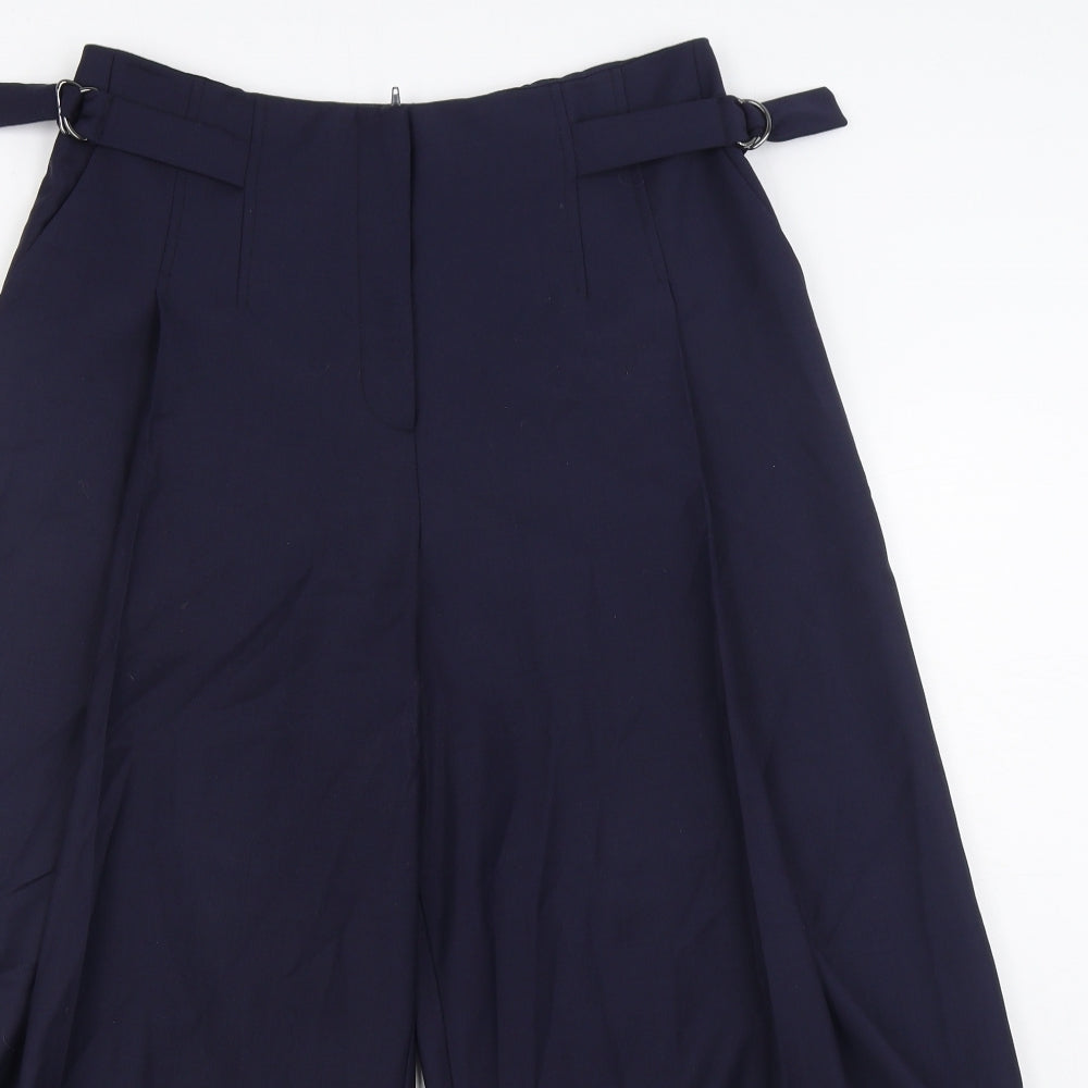 Hobbs Womens Blue  Polyester Trousers  Size 10 L23 in Regular Zip
