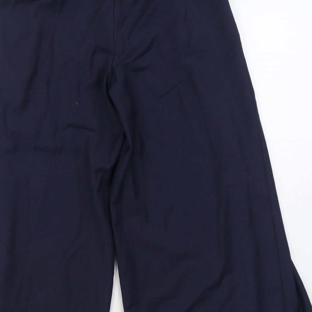 Hobbs Womens Blue  Polyester Trousers  Size 10 L23 in Regular Zip