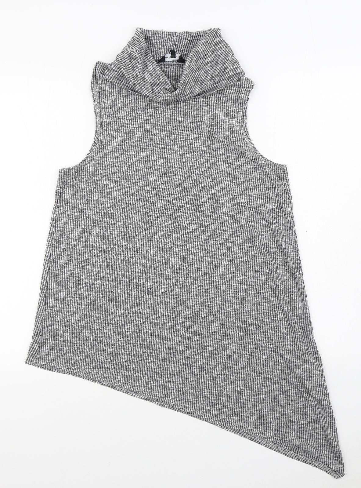 New Look Womens Grey  Viscose Pullover Sweatshirt Size 12  Pullover