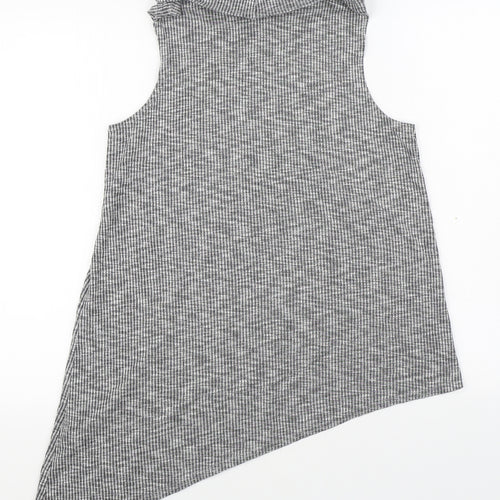 New Look Womens Grey  Viscose Pullover Sweatshirt Size 12  Pullover