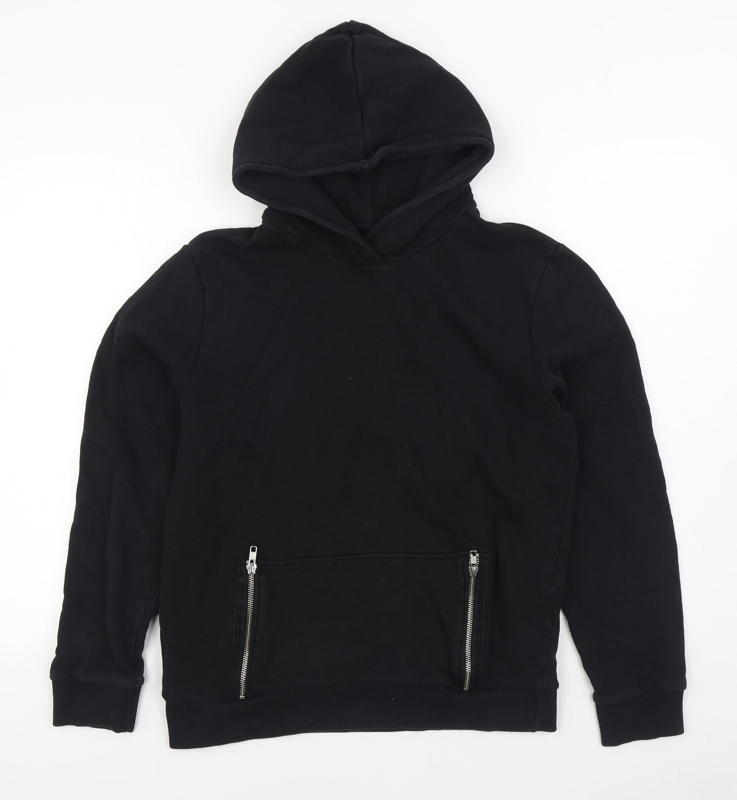 1971 Womens Black  Cotton Pullover Hoodie Size M  Pullover