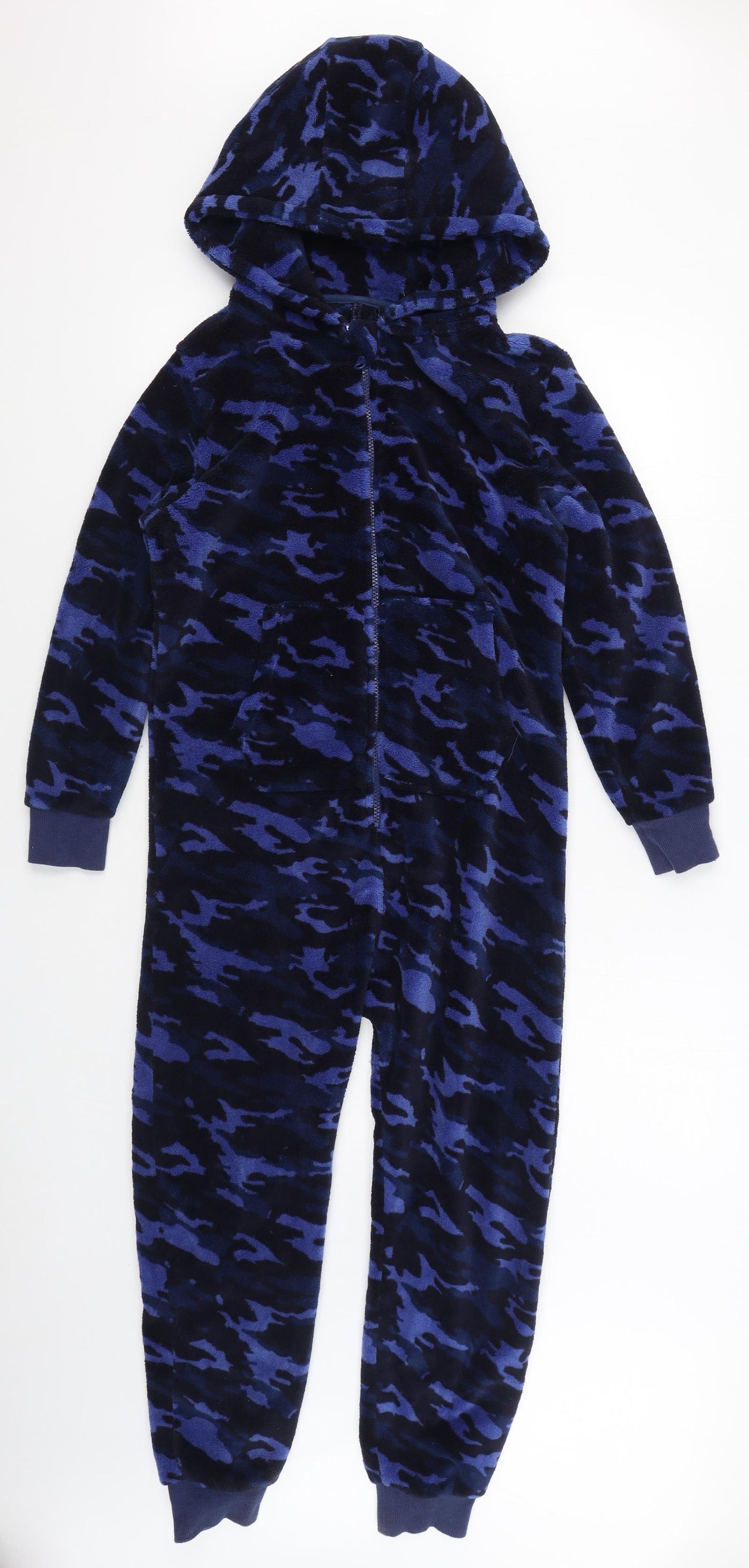 NEXT Boys Blue Camouflage Polyester  One Piece Size 10 Years  Zip