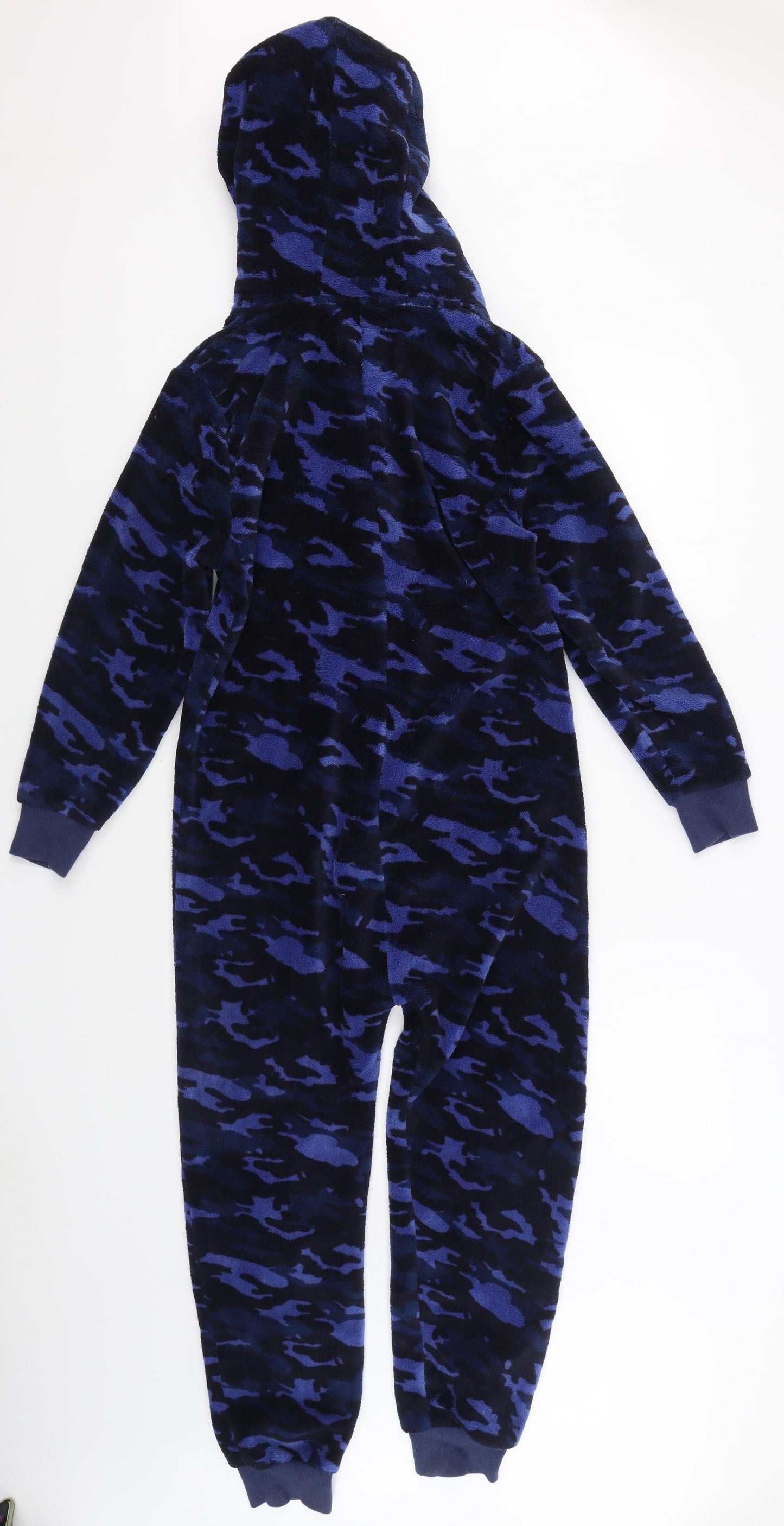 NEXT Boys Blue Camouflage Polyester  One Piece Size 10 Years  Zip