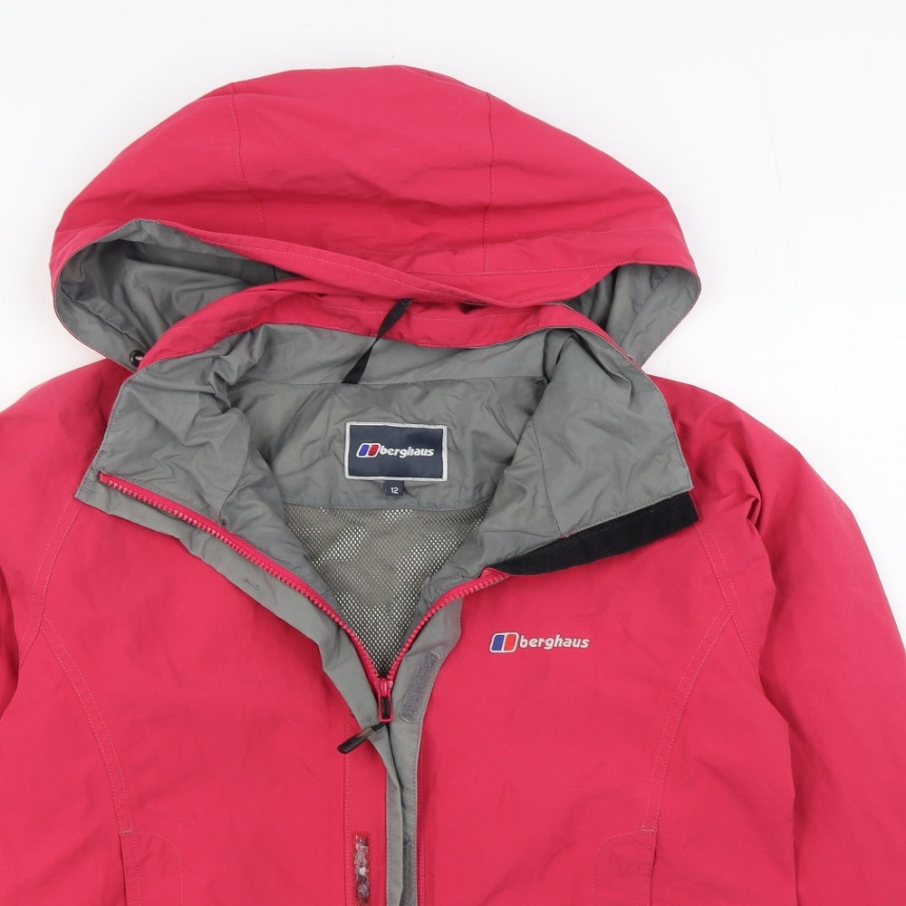 Berghaus Womens Pink   Rain Coat Coat Size 12  Zip