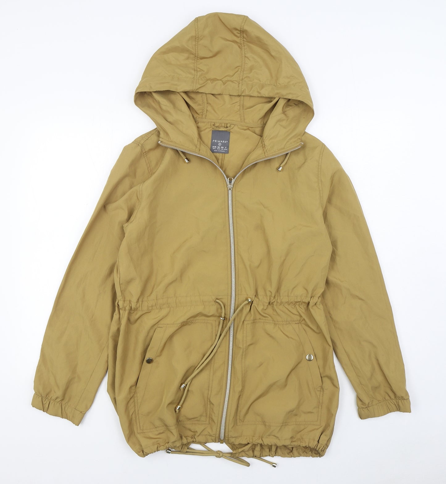 Primark Womens Brown   Rain Coat Coat Size S  Zip