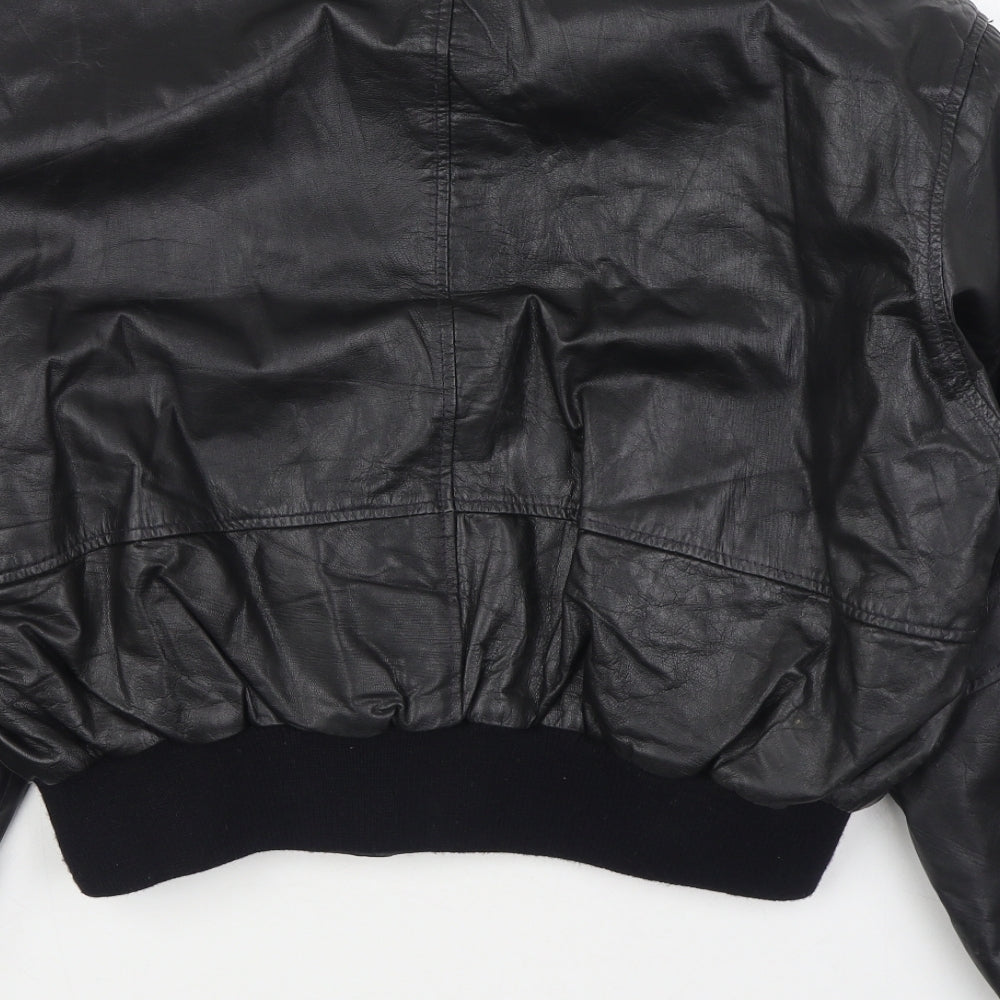Preworn Mens Black   Bomber Jacket Jacket Size M  Zip