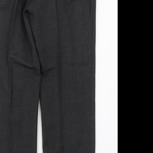 Skopes Womens Grey  Polyester Trousers  Size 34 in L28 in Regular Zip