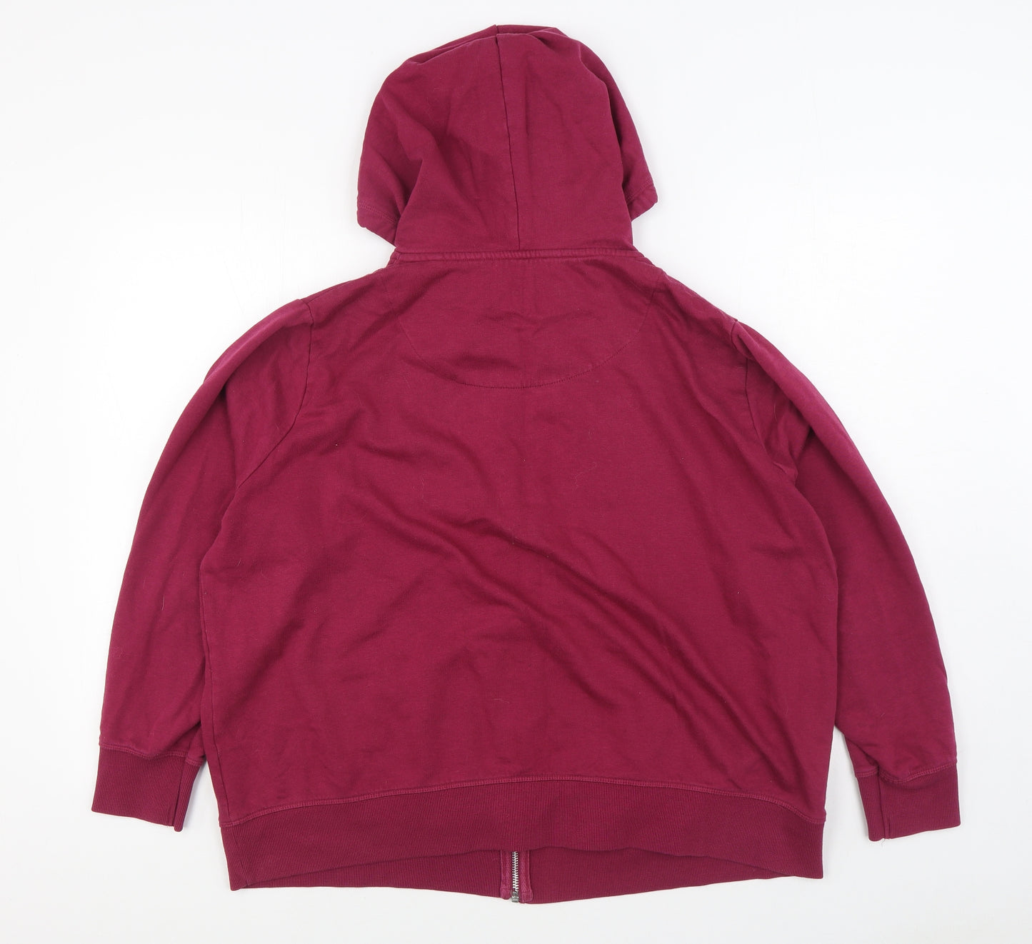 TU Womens Pink  Cotton Full Zip Hoodie Size 24  Zip