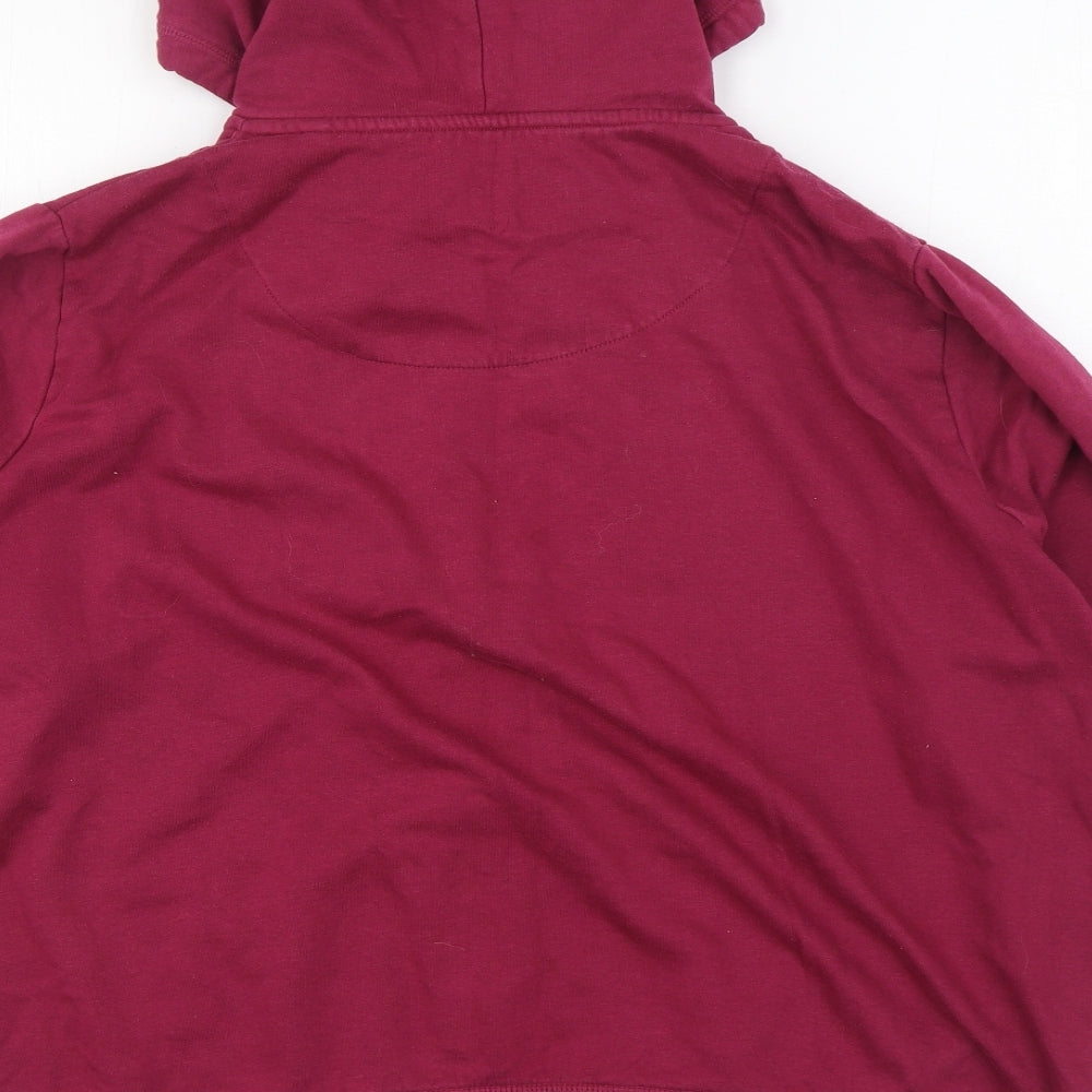 TU Womens Pink  Cotton Full Zip Hoodie Size 24  Zip