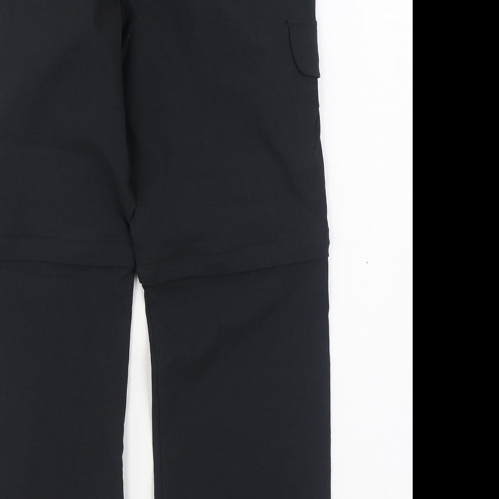 Peter Storm Womens Black  Polyester Rain Trousers Trousers Size 14 L26 in Regular Zip