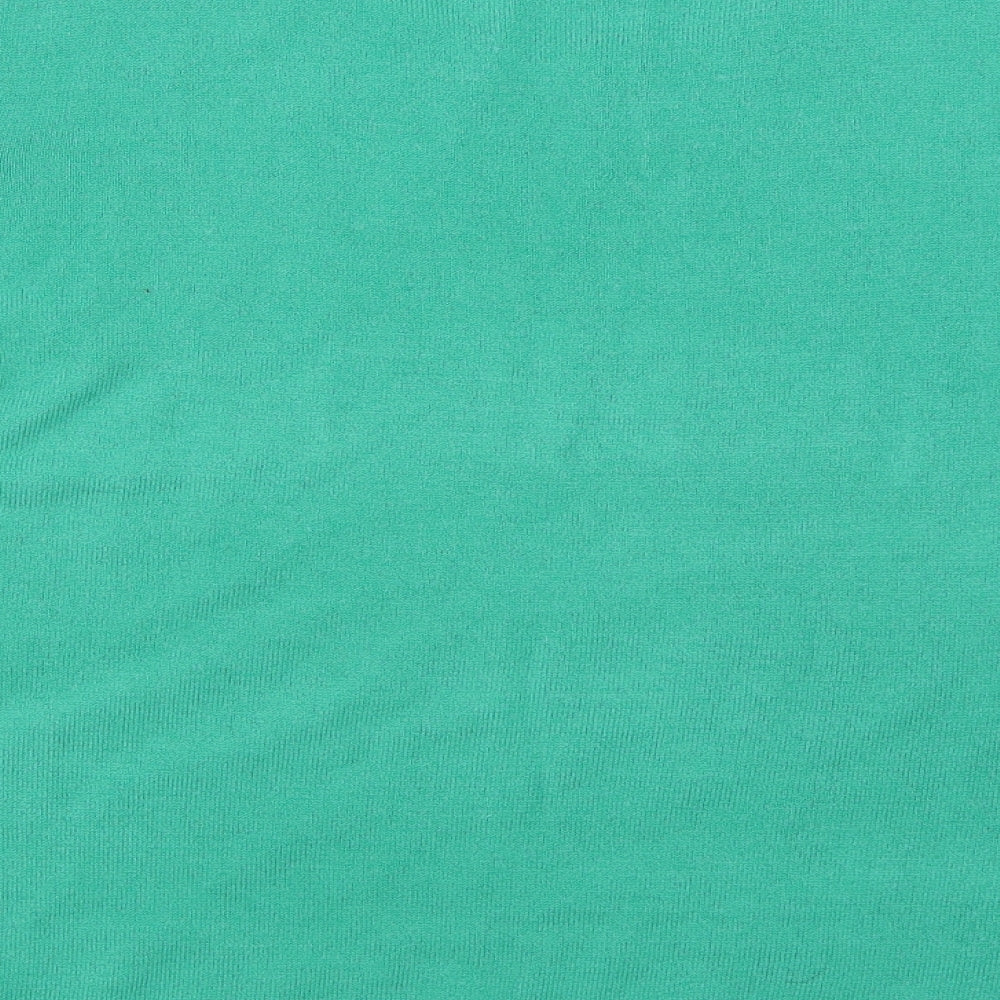 Marks and Spencer Womens Green Round Neck  Acrylic Pullover Jumper Size 16