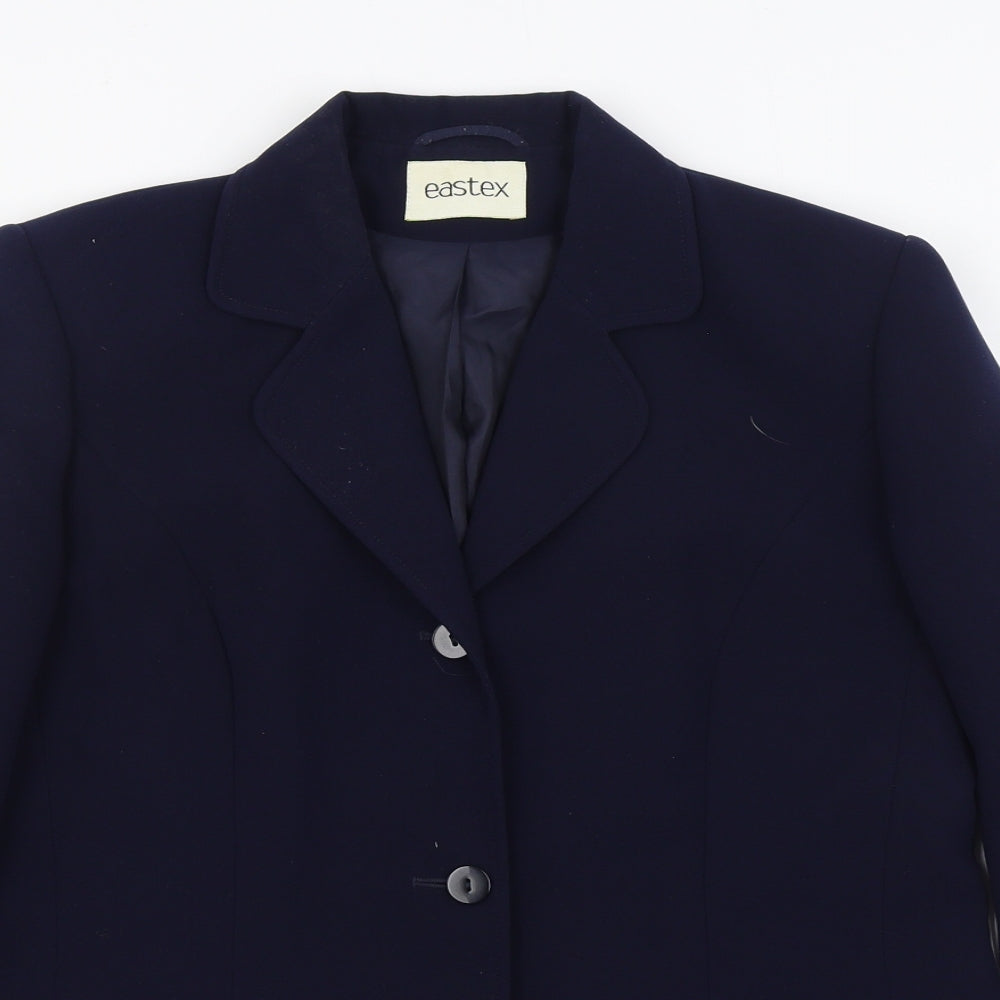 Eastex Womens Blue   Jacket Blazer Size 12  Button