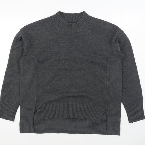 NEXT Mens Grey Round Neck  Acrylic Pullover Jumper Size M
