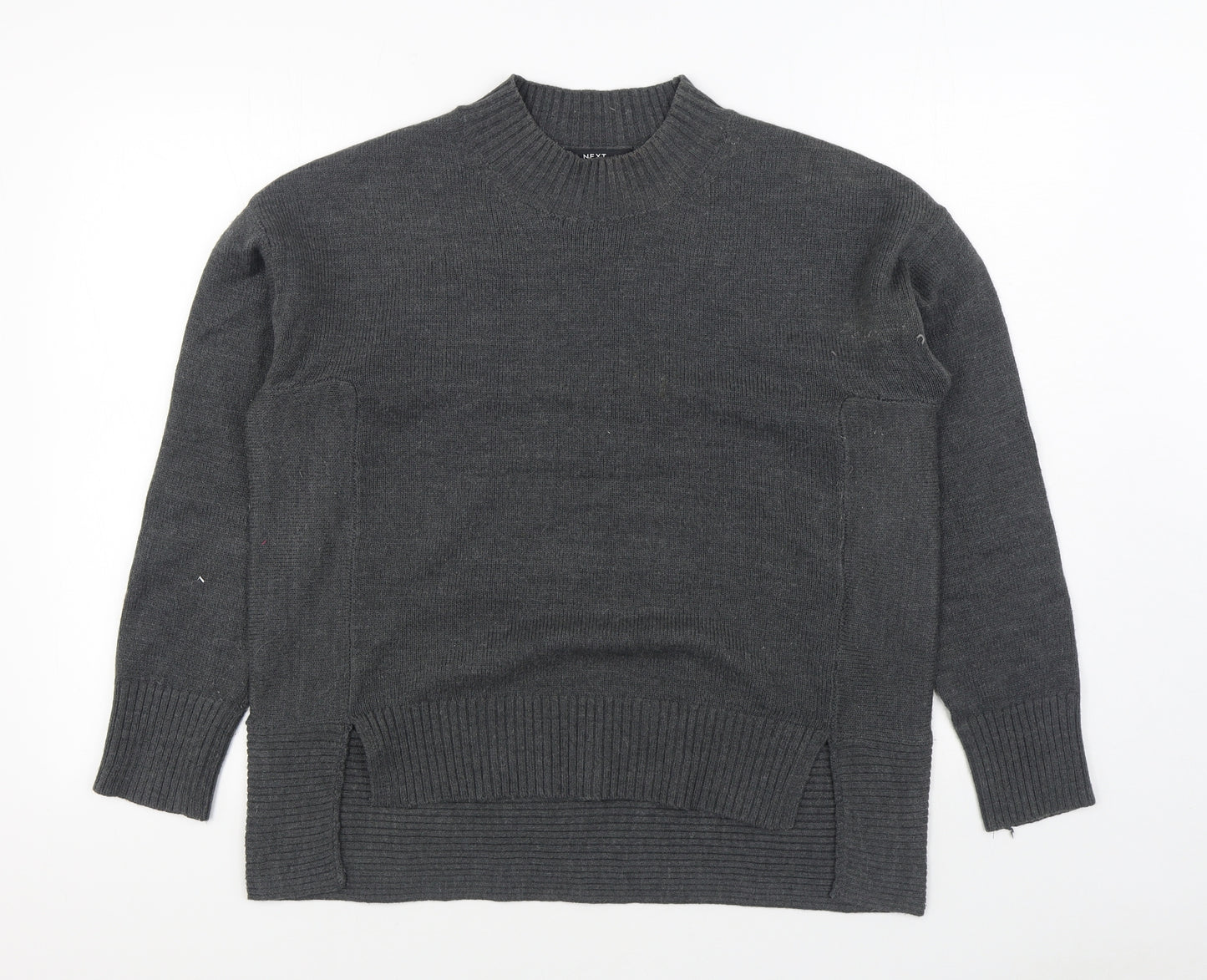 NEXT Mens Grey Round Neck  Acrylic Pullover Jumper Size M