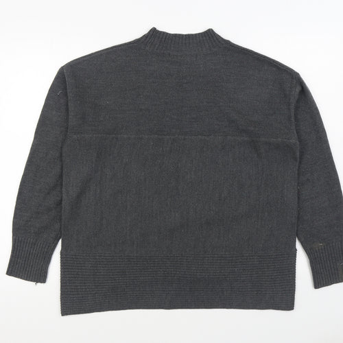 NEXT Mens Grey Round Neck  Acrylic Pullover Jumper Size M