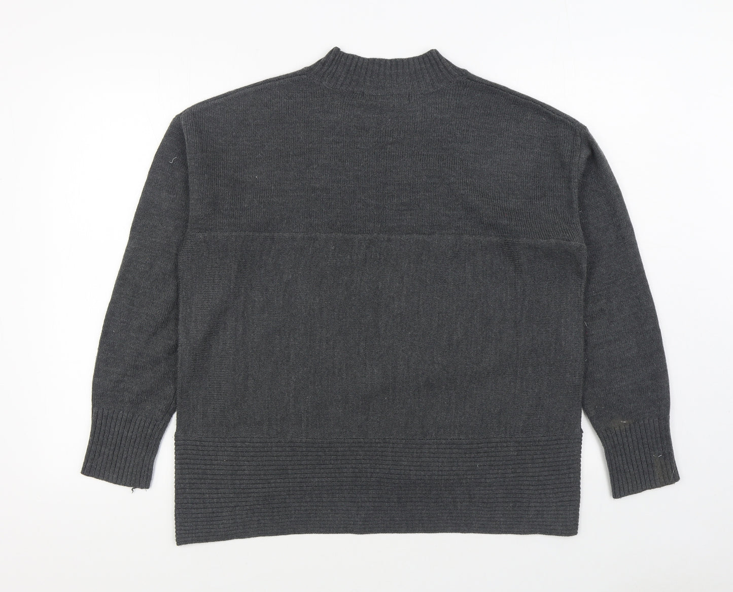 NEXT Mens Grey Round Neck  Acrylic Pullover Jumper Size M