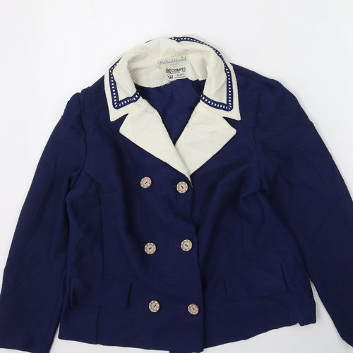 Michael Hobward Womens Blue   Jacket  Size 4