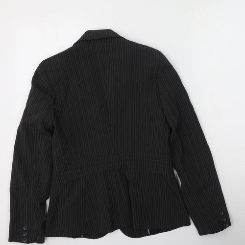 South  Womens Green Striped  Gilet Jacket Size 10