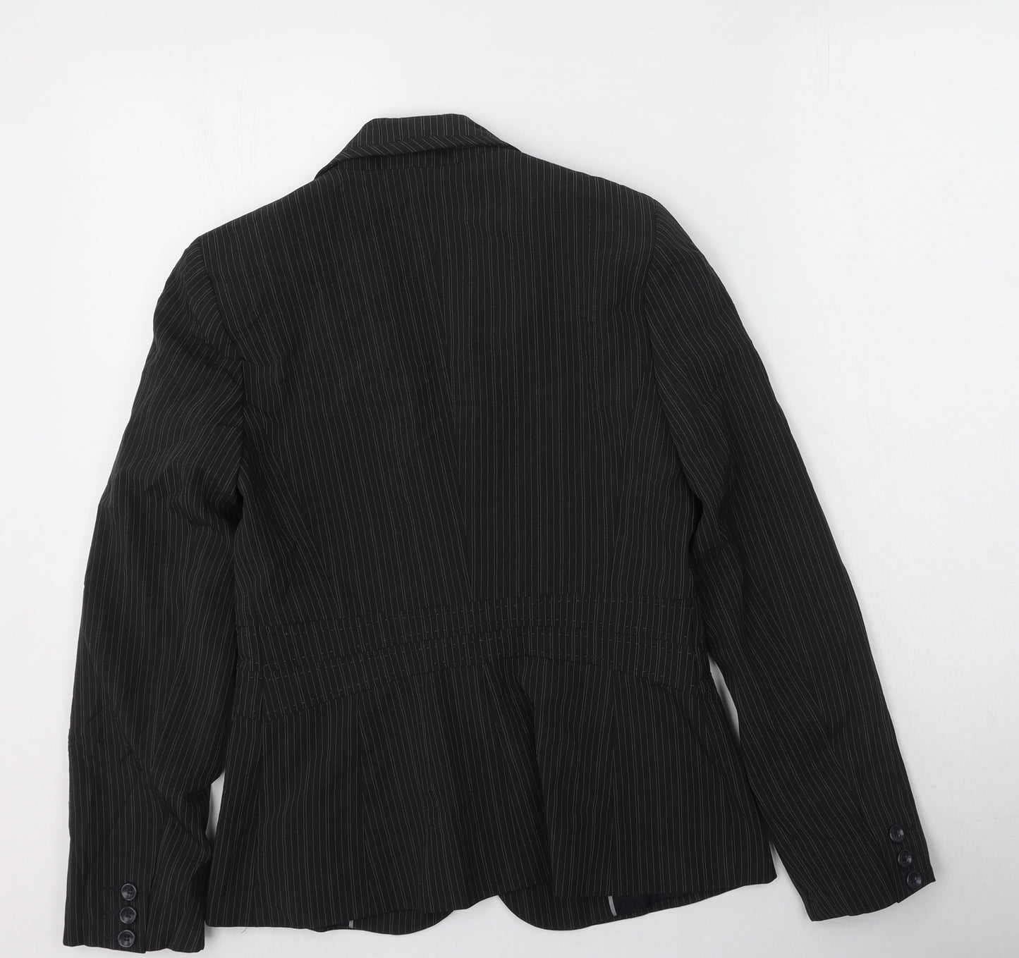 South  Womens Green Striped  Gilet Jacket Size 10
