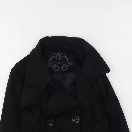 Red Herring Womens Black   Jacket  Size 10