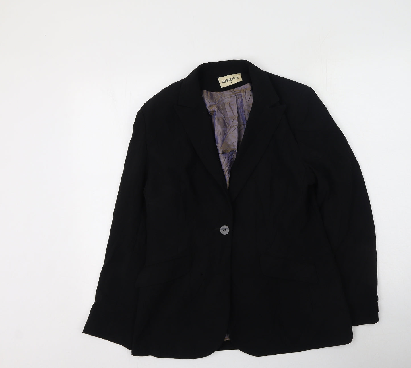Ambience Womens Black   Jacket  Size 14