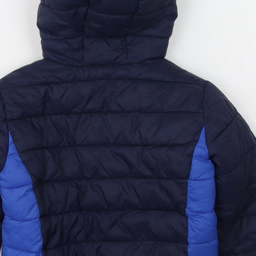 Dunnes Stores Boys Blue   Puffer Jacket Coat Size 5-6 Years