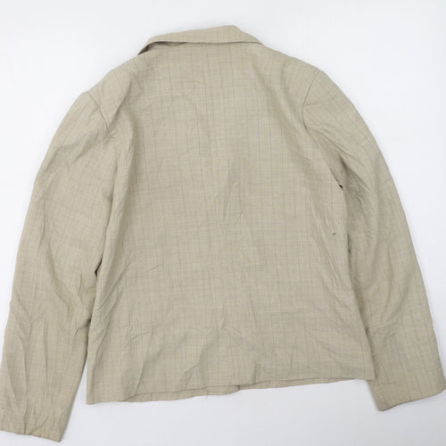 Preworn Womens Beige Striped  Jacket  Size 14