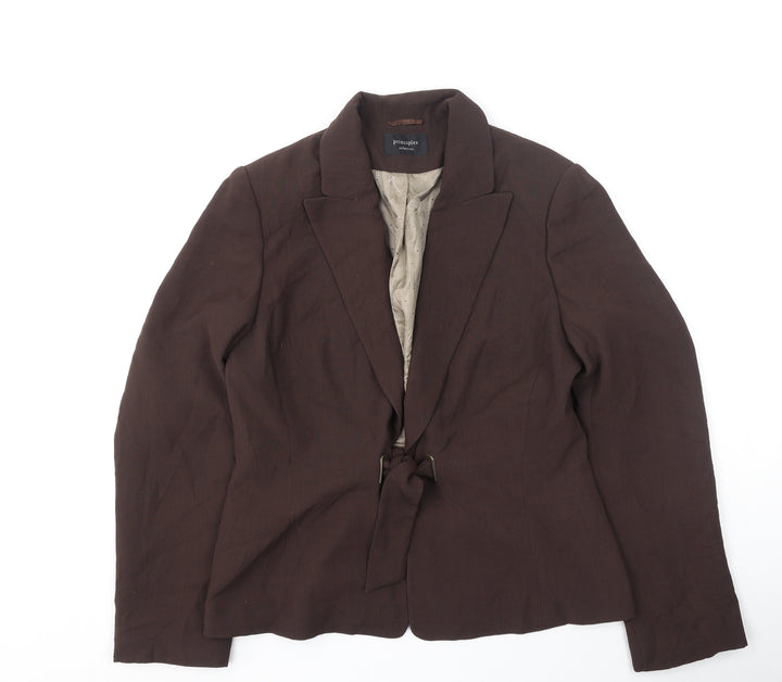 Principles Womens Brown Jacket Size 14