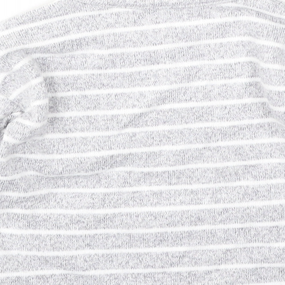 Fred & Flo Baby Multicoloured Striped Cotton Basic Casual Size 6-9 Months Round Neck