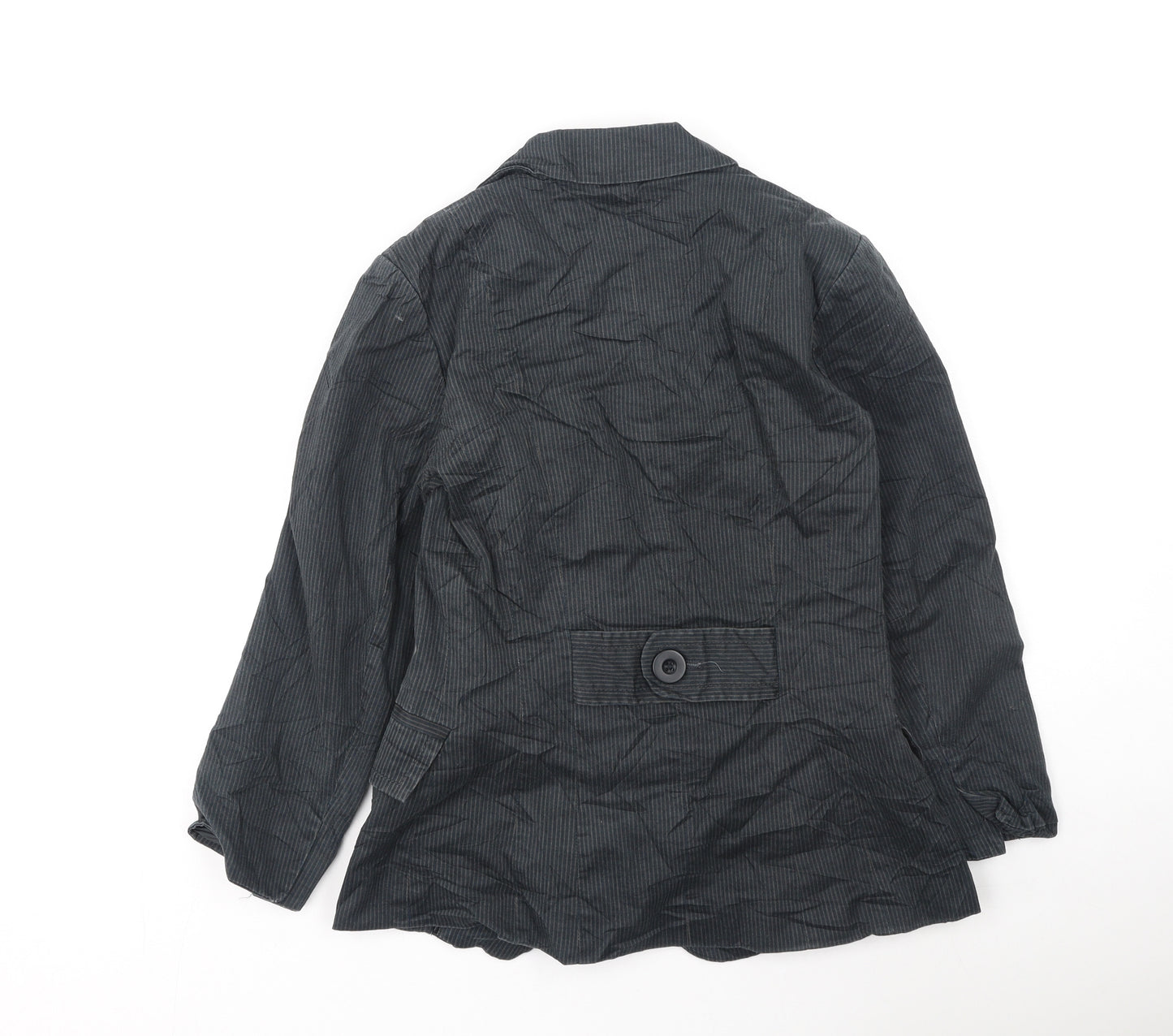 New Look Womens Grey Striped  Jacket  Size 10