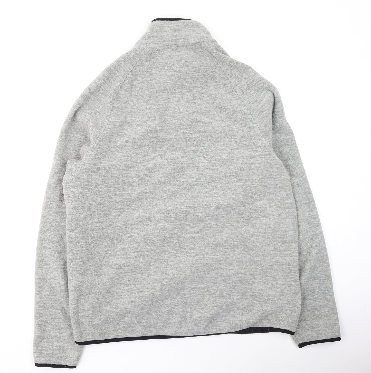 Primark Mens Grey High Neck  Polyester Full Zip Jumper Size XL