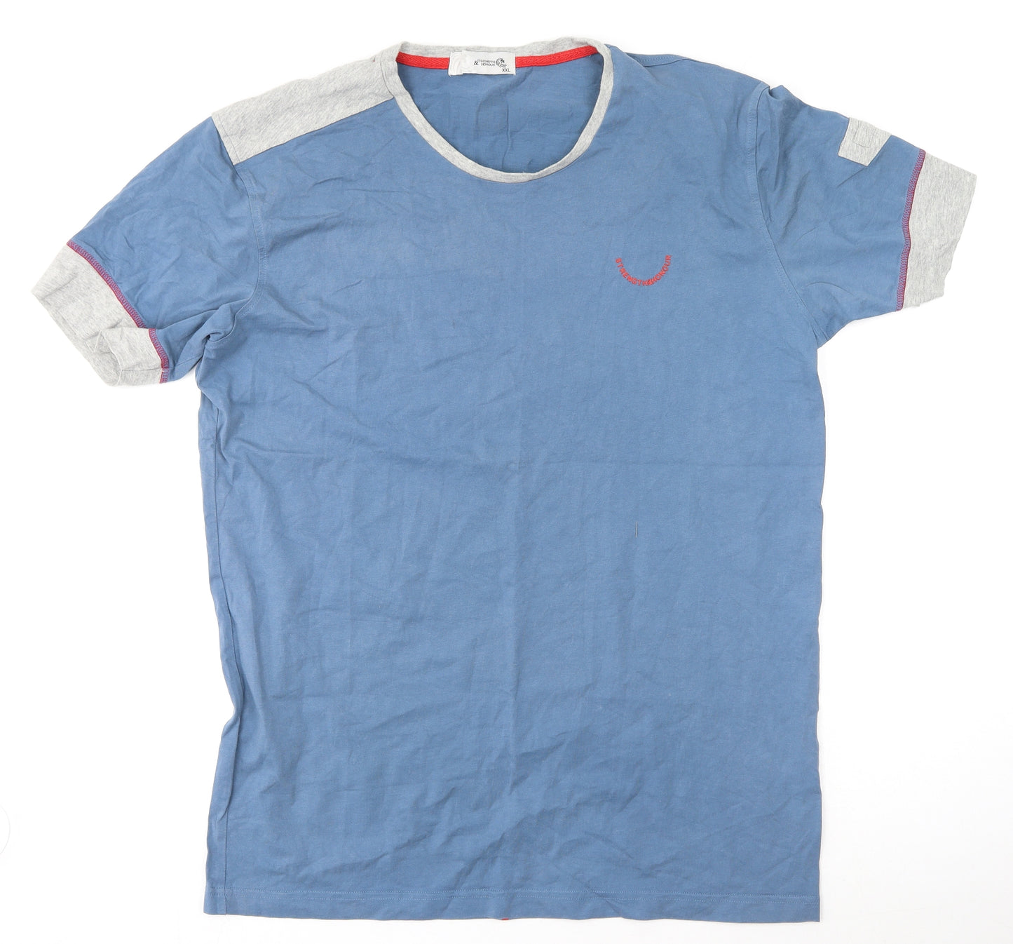 Strength & honour Mens Multicoloured  Cotton  T-Shirt Size 2XL Round Neck