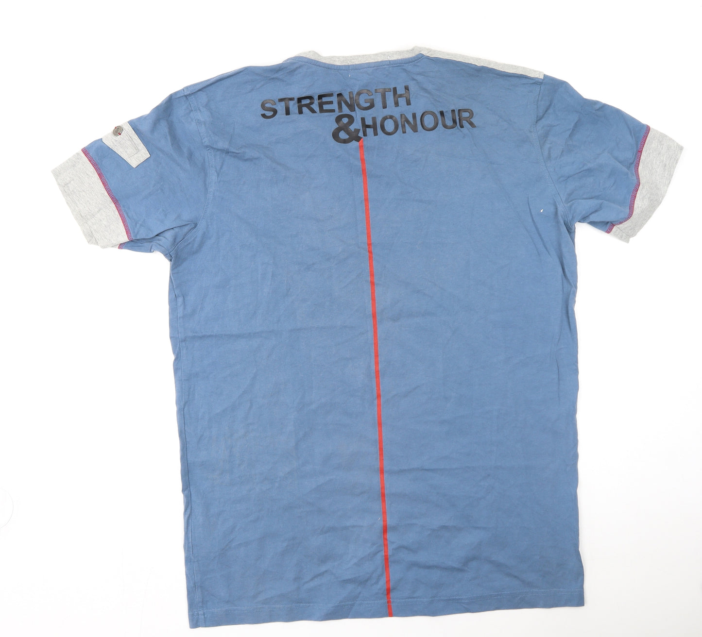 Strength & honour Mens Multicoloured  Cotton  T-Shirt Size 2XL Round Neck