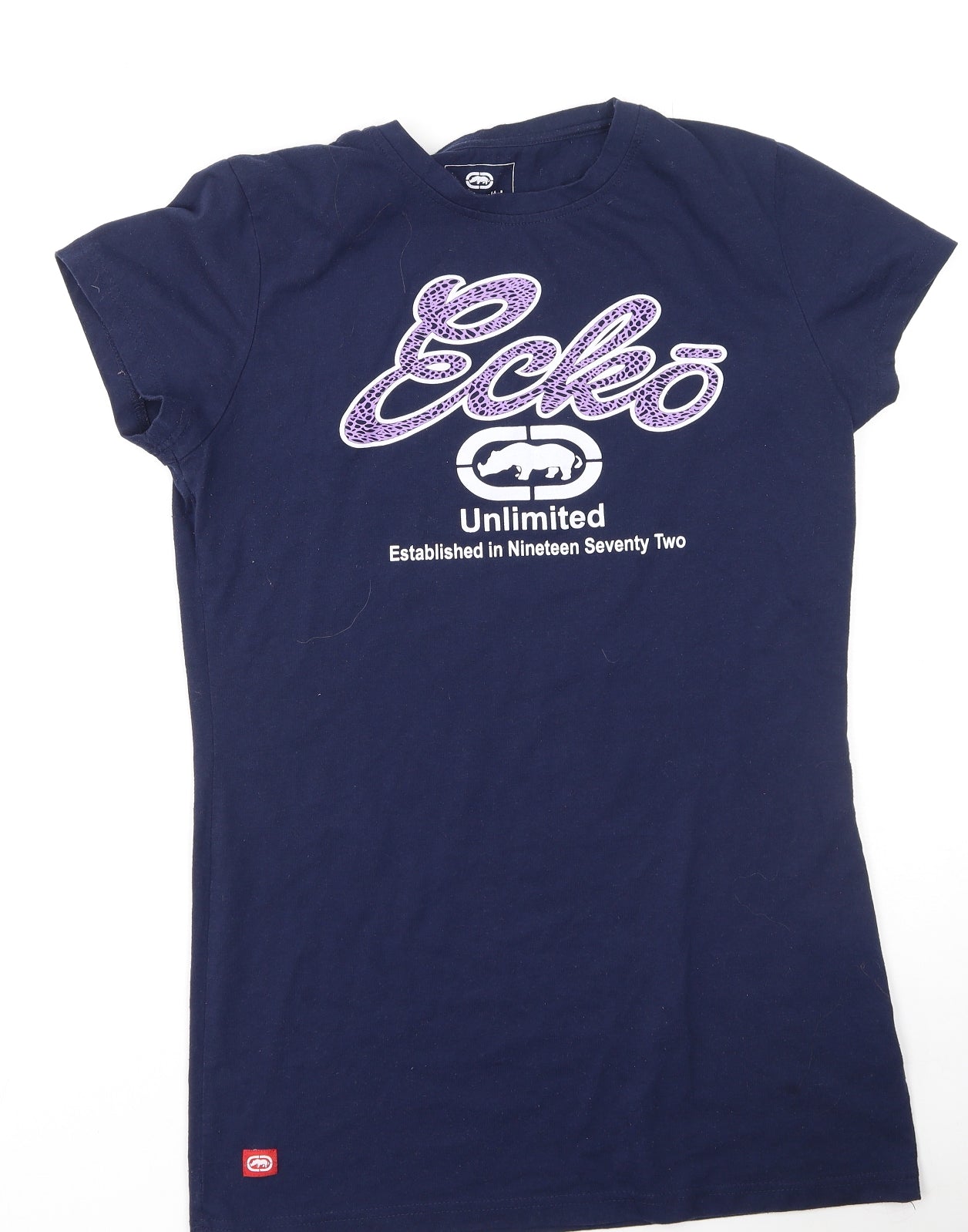 Ecko Unltd. Womens Multicoloured  Cotton Basic T-Shirt Size XL Round Neck