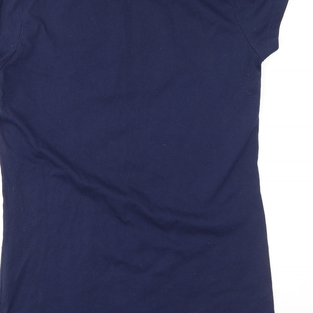 Ecko Unltd. Womens Multicoloured  Cotton Basic T-Shirt Size XL Round Neck