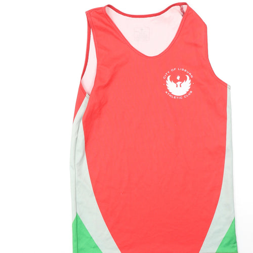 Ronhill Womens Multicoloured  Polyester Camisole Tank Size 10 Round Neck