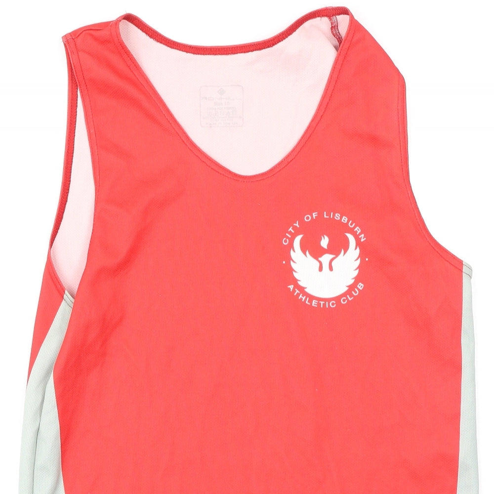 Ronhill Womens Multicoloured  Polyester Camisole Tank Size 10 Round Neck
