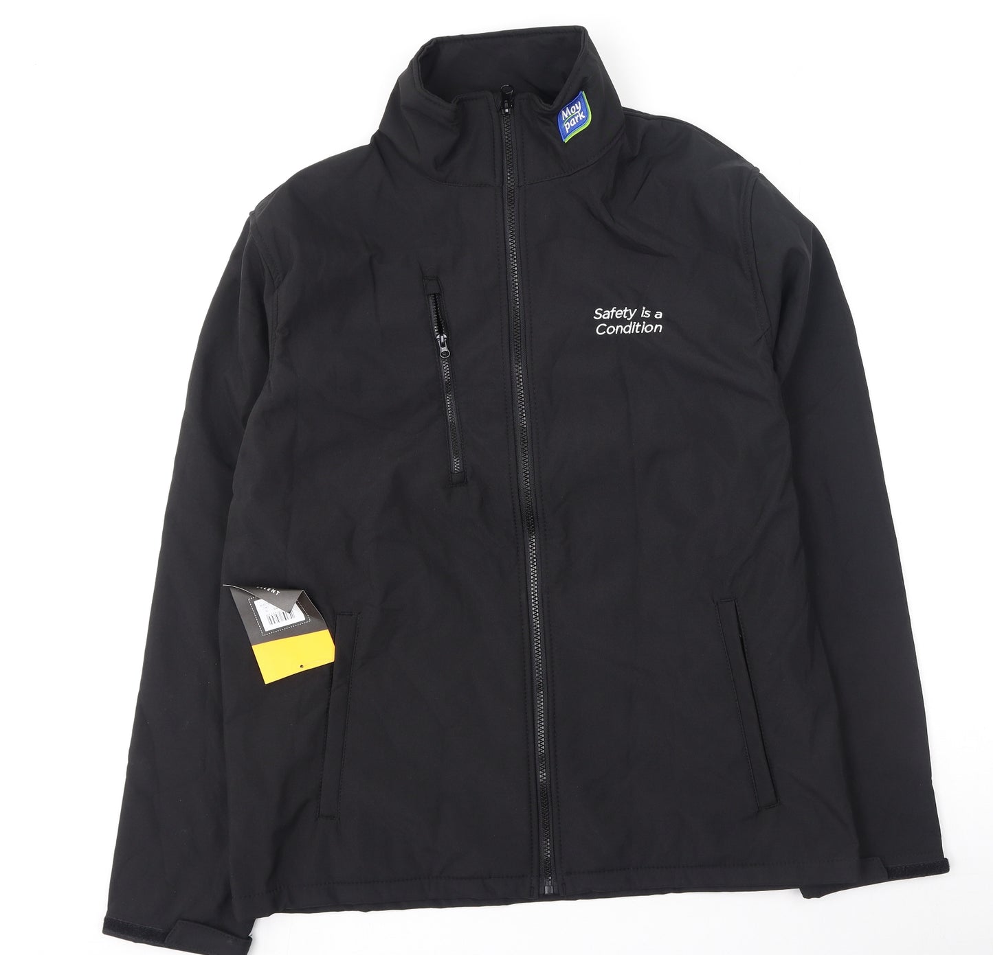 Regatta Mens Black High Neck  Polyester Full Zip Jumper Size L