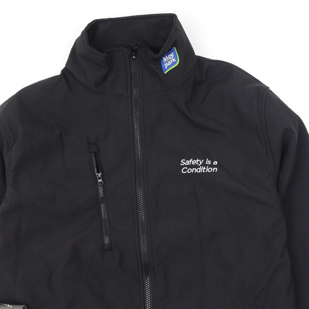 Regatta Mens Black High Neck  Polyester Full Zip Jumper Size L