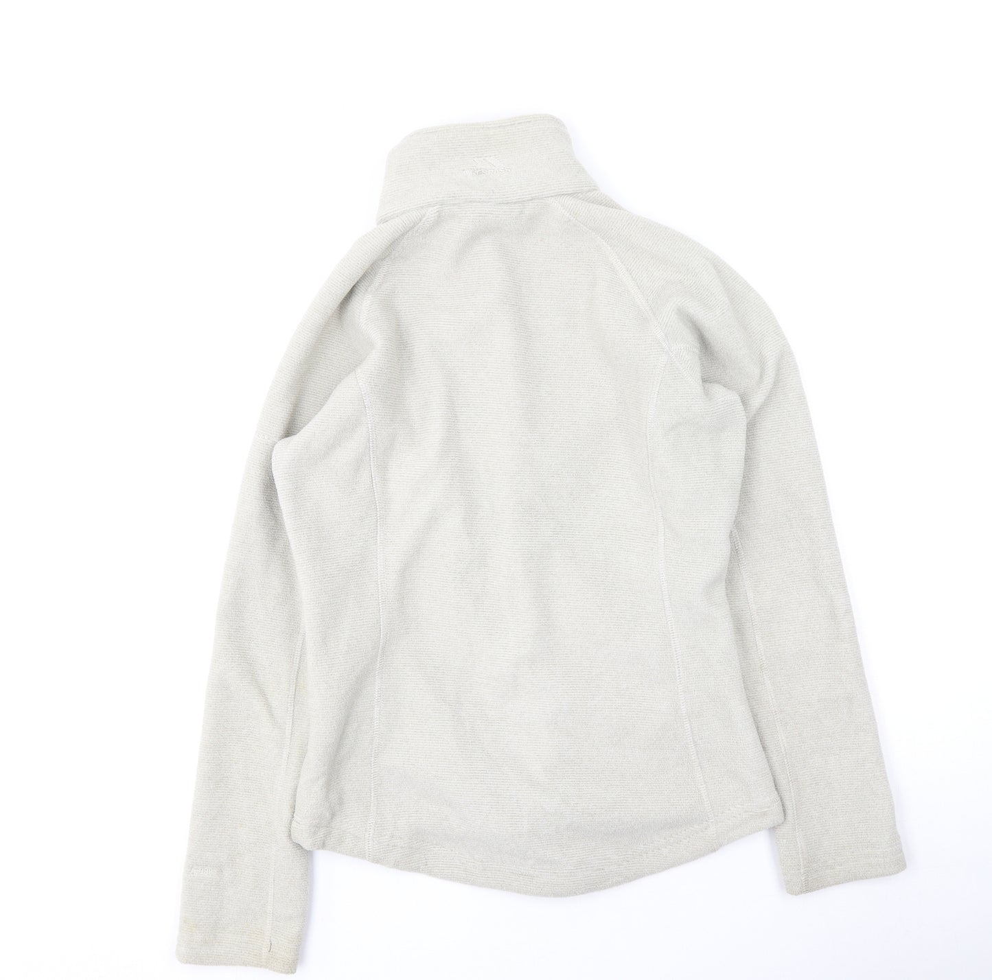 Trespass Womens Beige High Neck  Polyester Full Zip Jumper Size XS