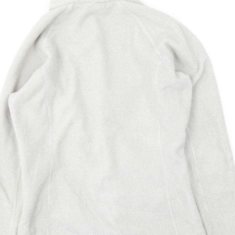 Trespass Womens Beige High Neck  Polyester Full Zip Jumper Size XS