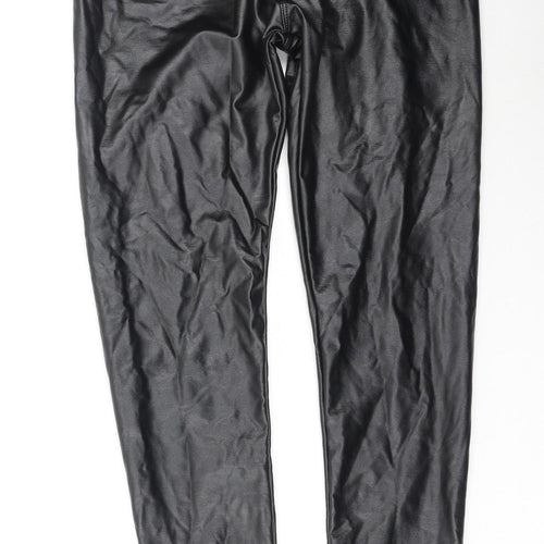 daisie Womens Black  Polyester Jegging Leggings Size L L30 in